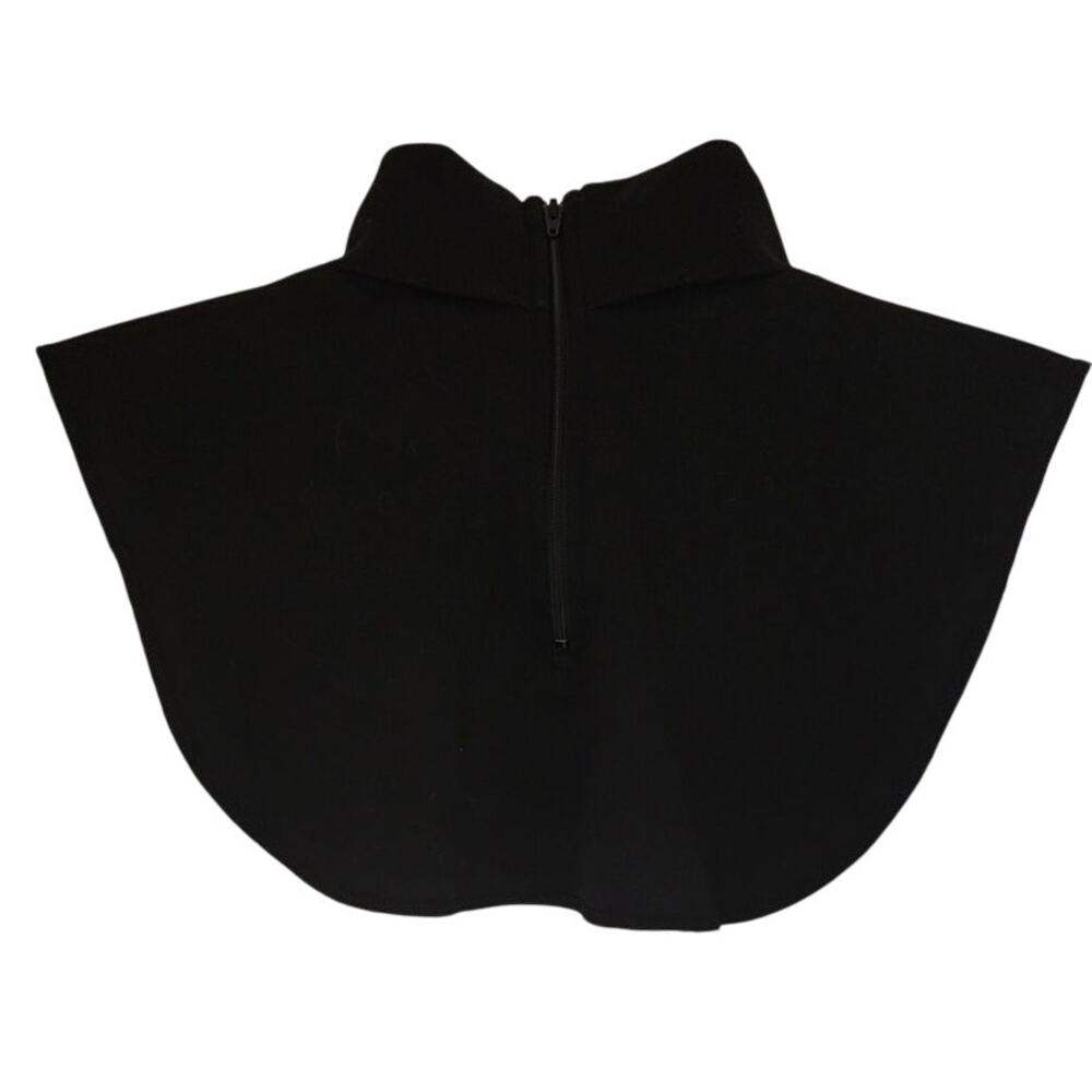 Vintage 90's Preston & York Black Turtleneck Dickey Top with Back Zipper - Picture 2 of 7